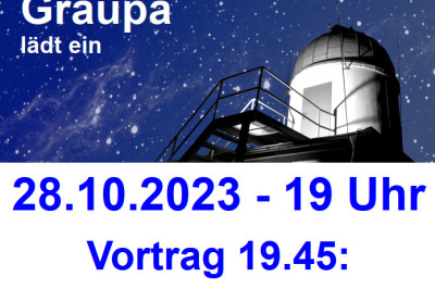 Sternenstaub und Mondzauber: Ein Abend in der Sternwarte Graupa | 28. Oktober 2023